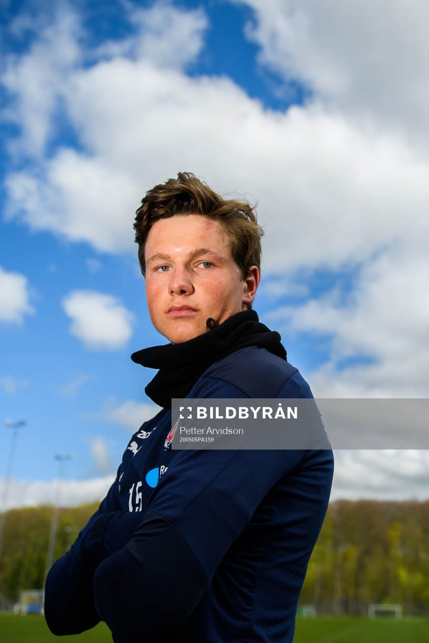 Helsingborgs Max Svensson poserar för ett porträtt den 5 maj 2020 i Helsingborg.