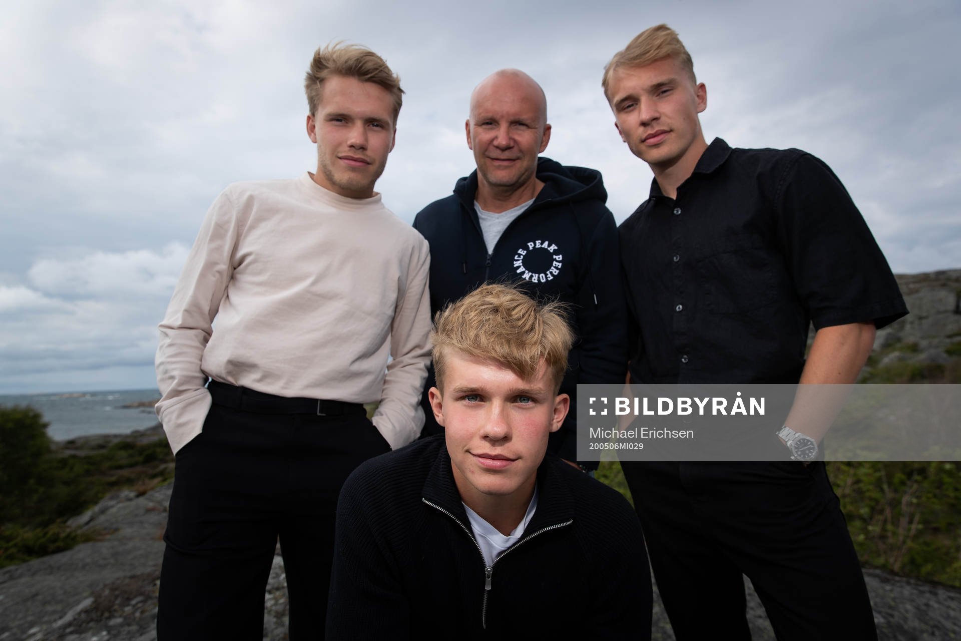 1 Hampus, Mikael, Edvin och längst fram Isak Dahlqvist