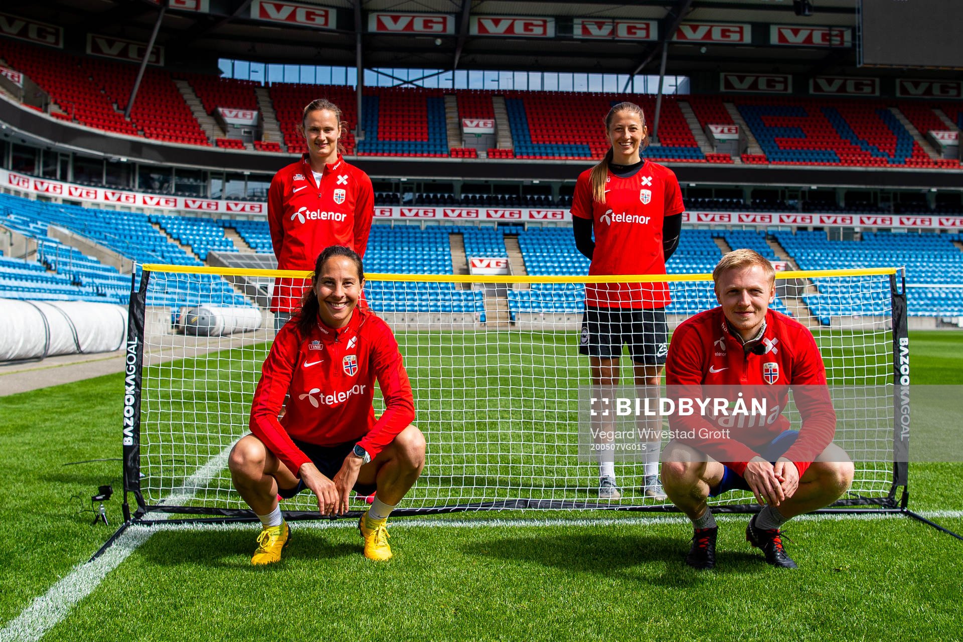 Caroline Graham Hansen, Ingrid Moe Wold, goalkeeper Cecilie