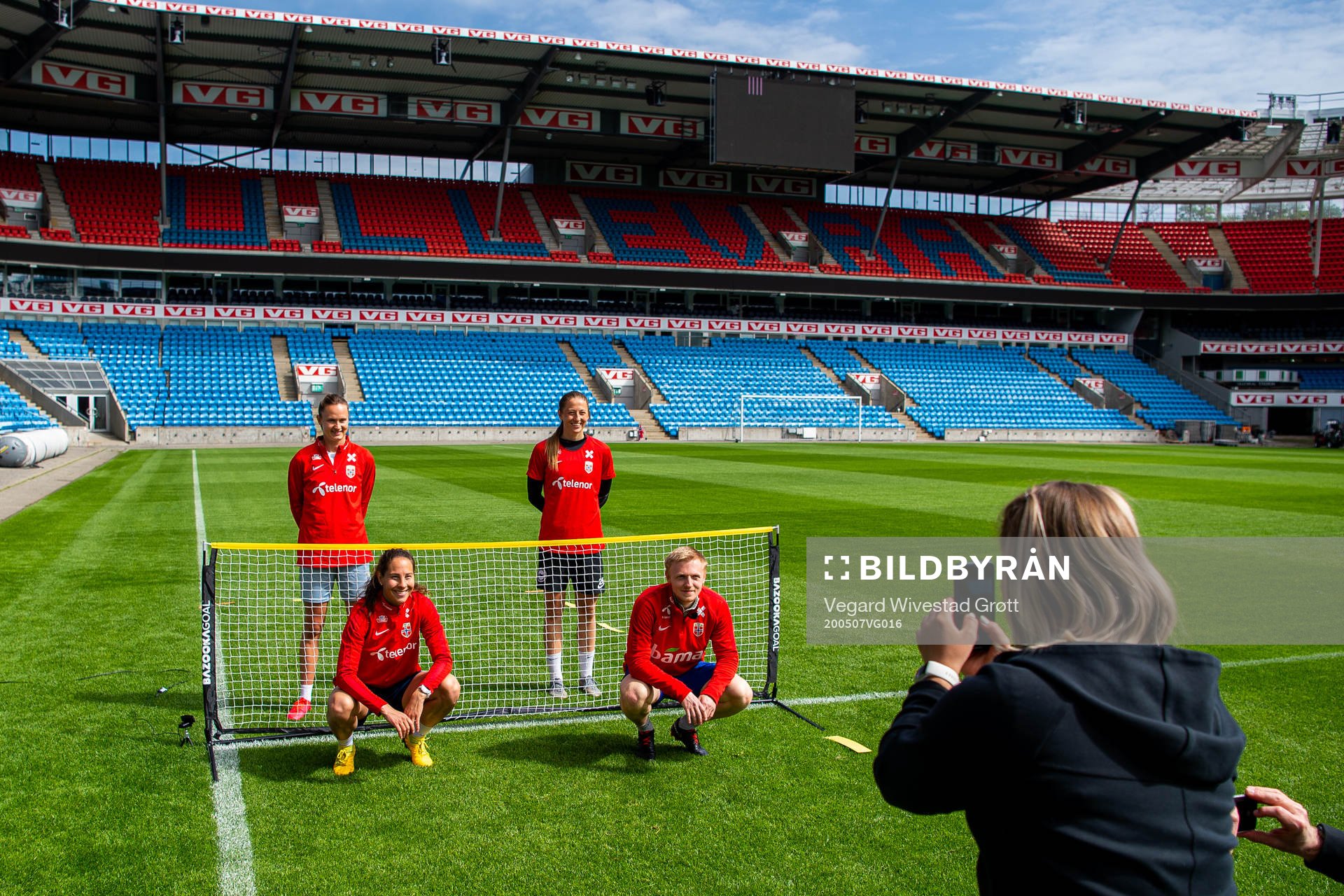 Caroline Graham Hansen, Ingrid Moe Wold, goalkeeper Cecilie