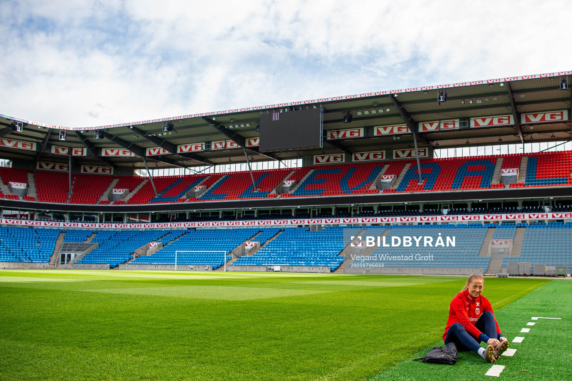 Goalkeeper Cecilie Hauståker Fiskerstrand of the Norwegian