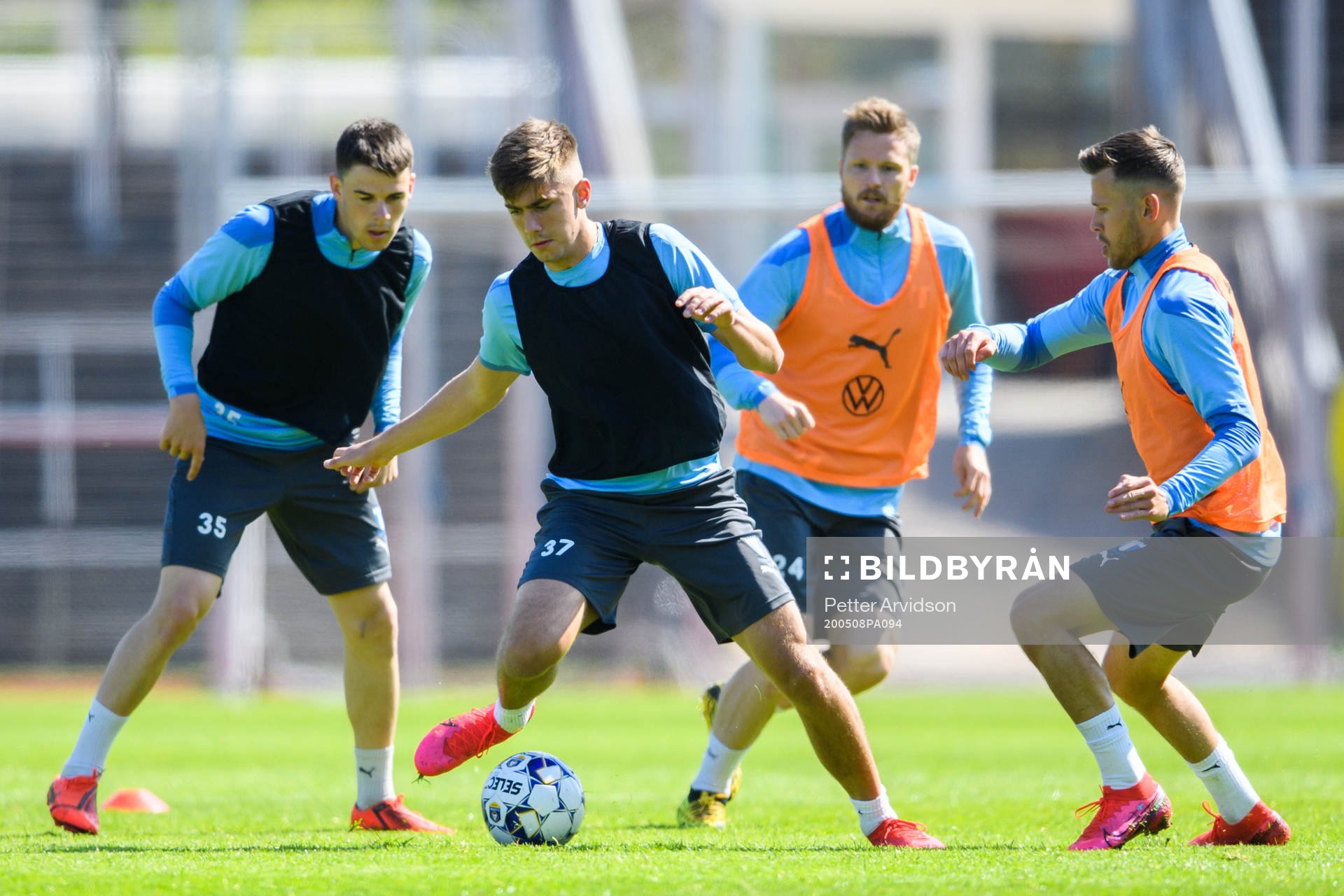 Samuel Adrian, Tim Prica, Lasse Nielsen och Arnór