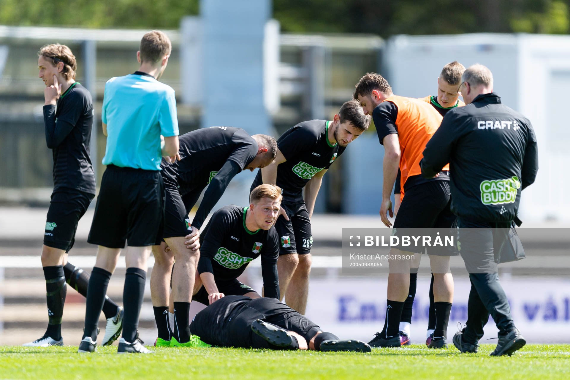 Varbergs Hampus Zachrisson har ont