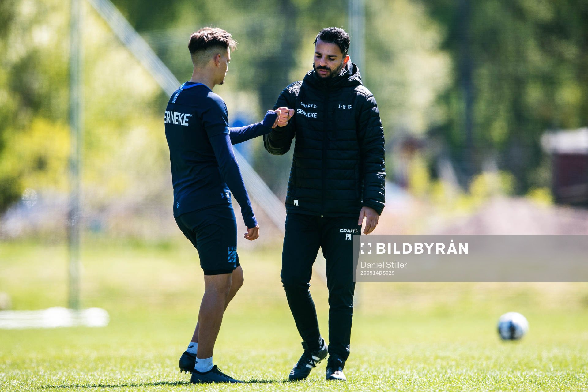 Amin Affane och tränare Poya Asbaghi