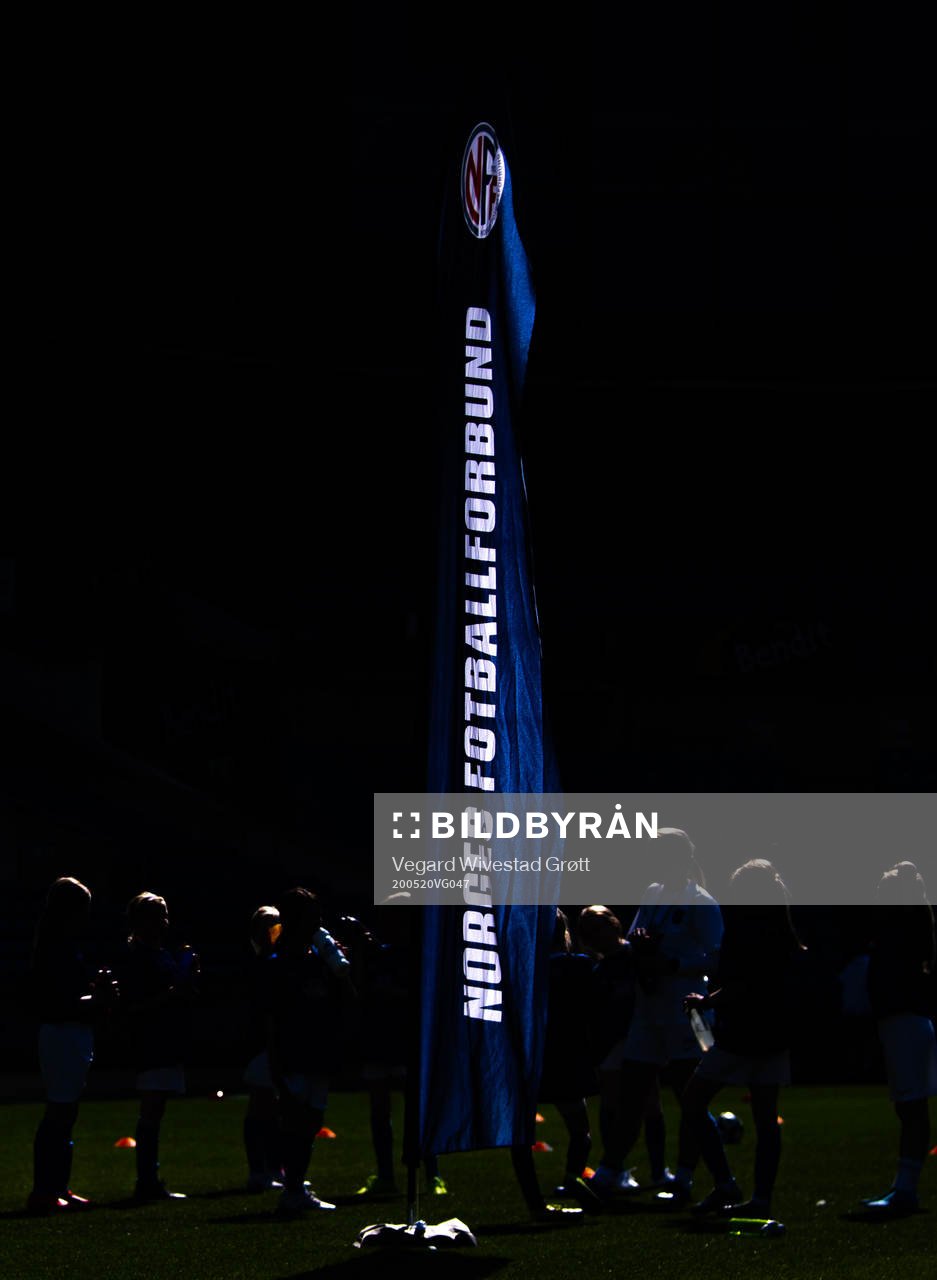A banner of the Norwegian Football Association (NFF)