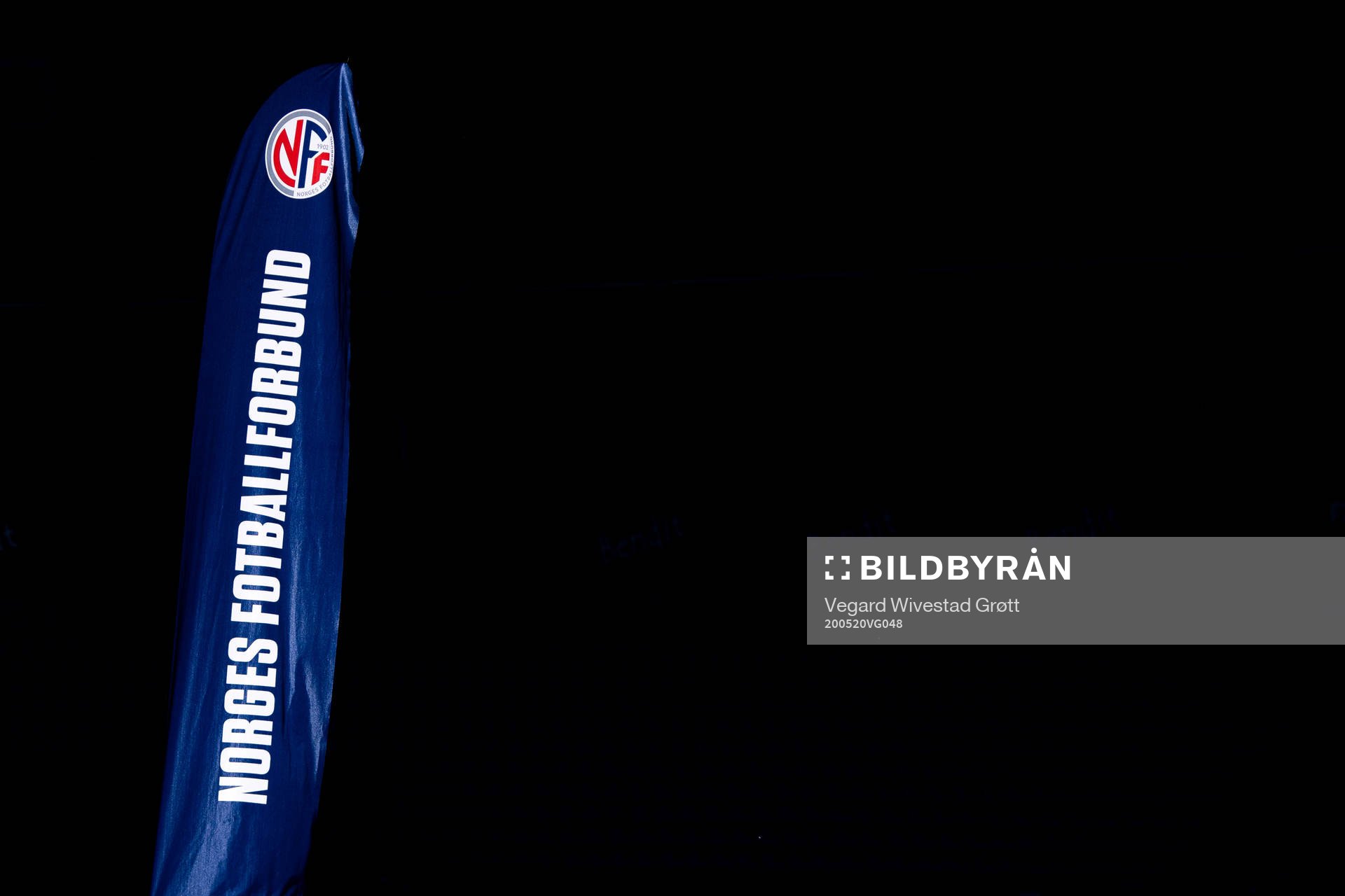 A banner of the Norwegian Football Association (NFF)