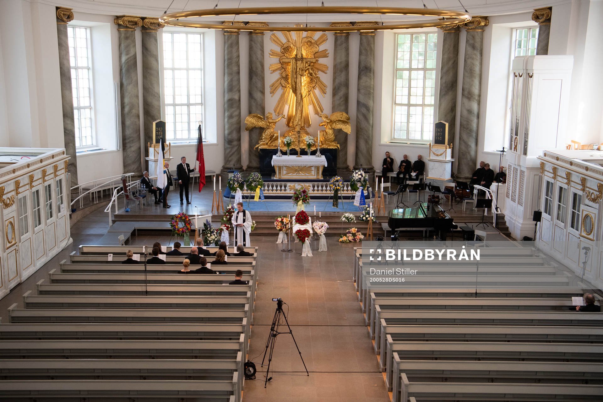 Endast de närmast sörjande närvarade när IFK Göteborgs