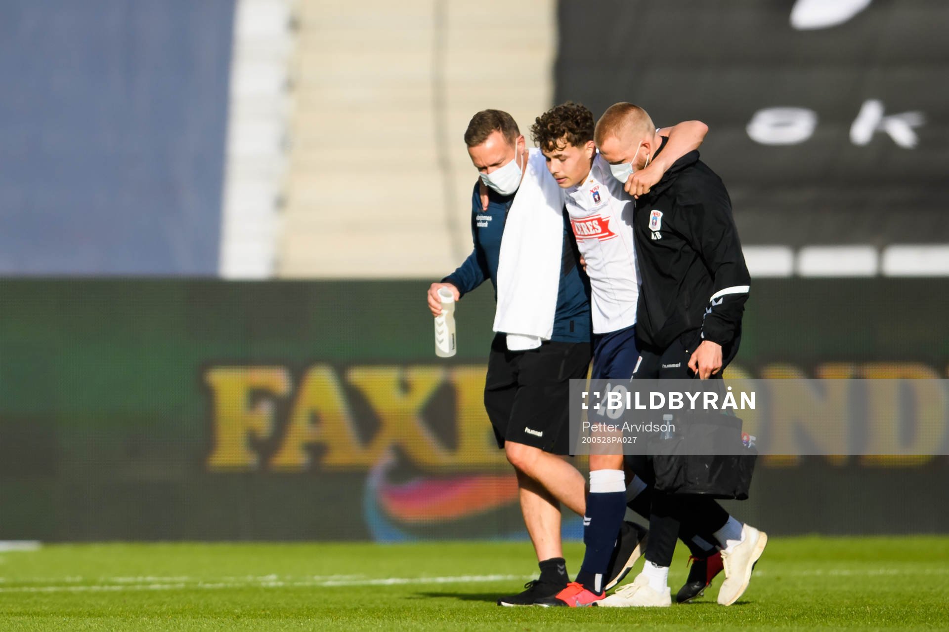 Alex Gersbach of Aarhus in pain