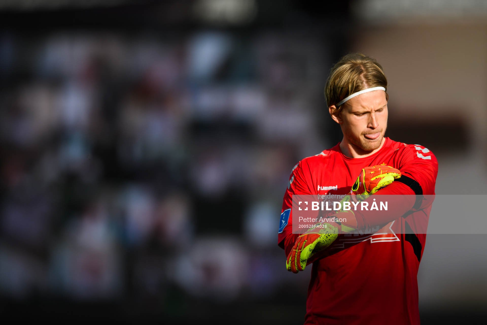 Goalkeeper William Eskelinen of Aarhus looks dejected