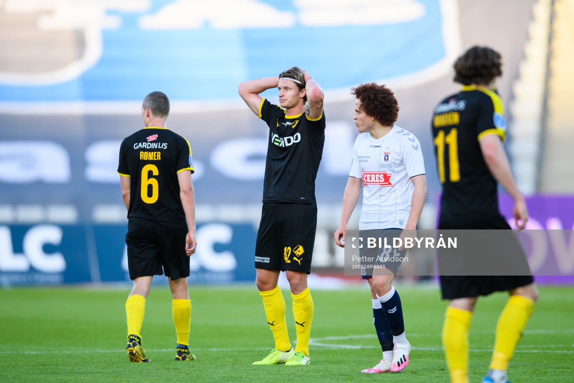 Kasper Högh of Randers looks dejected