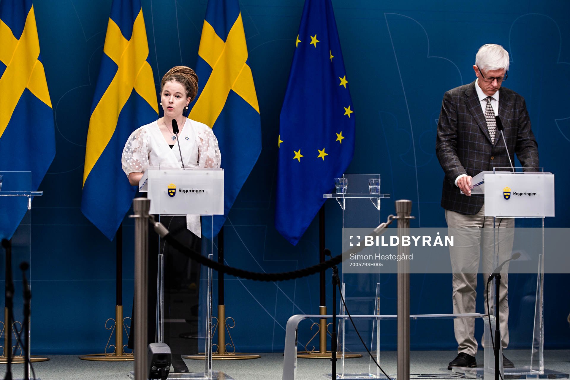 Amanda Lind, Swedish minister of Sport and Culture, and
