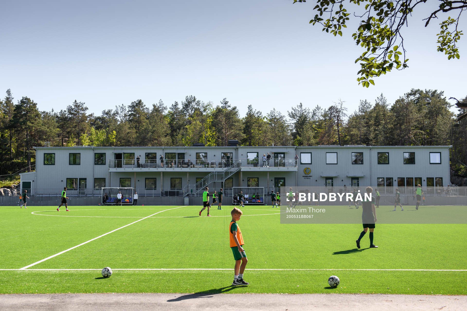 General view of a training session with Hammarby