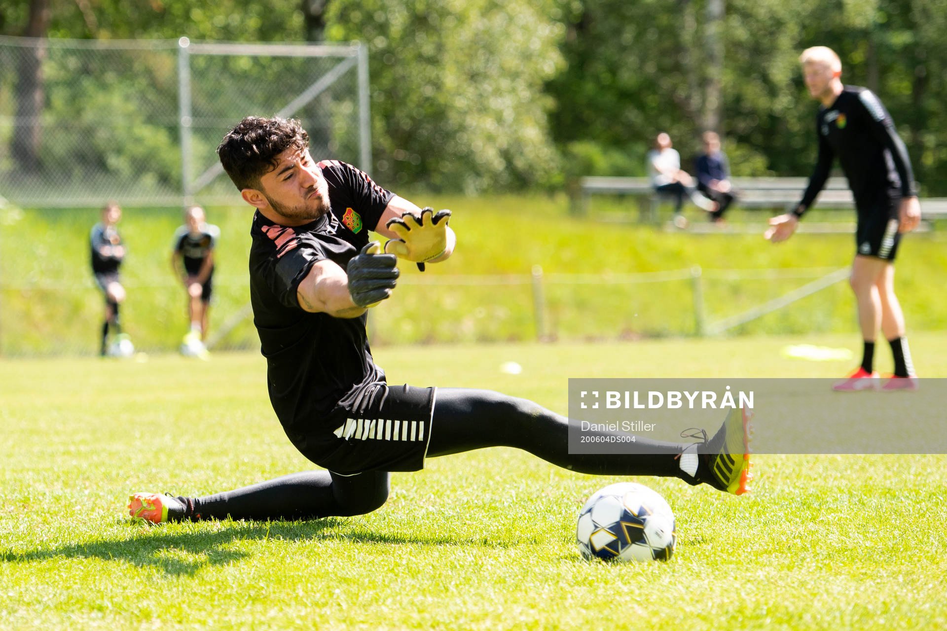 Målvakten Martin Lucena provtränar