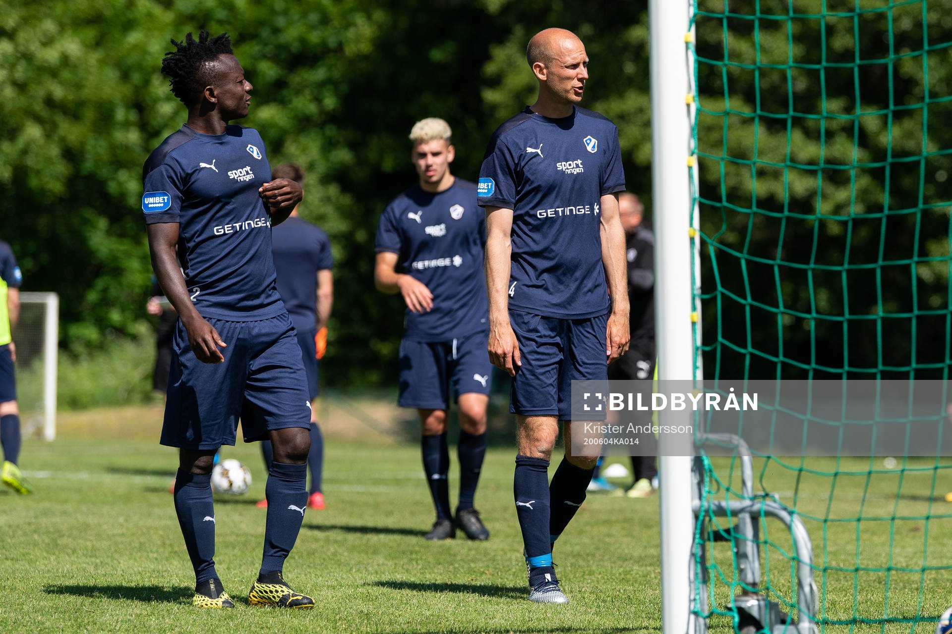 Halmstads Thomas Boakye och Andreas Johansson
