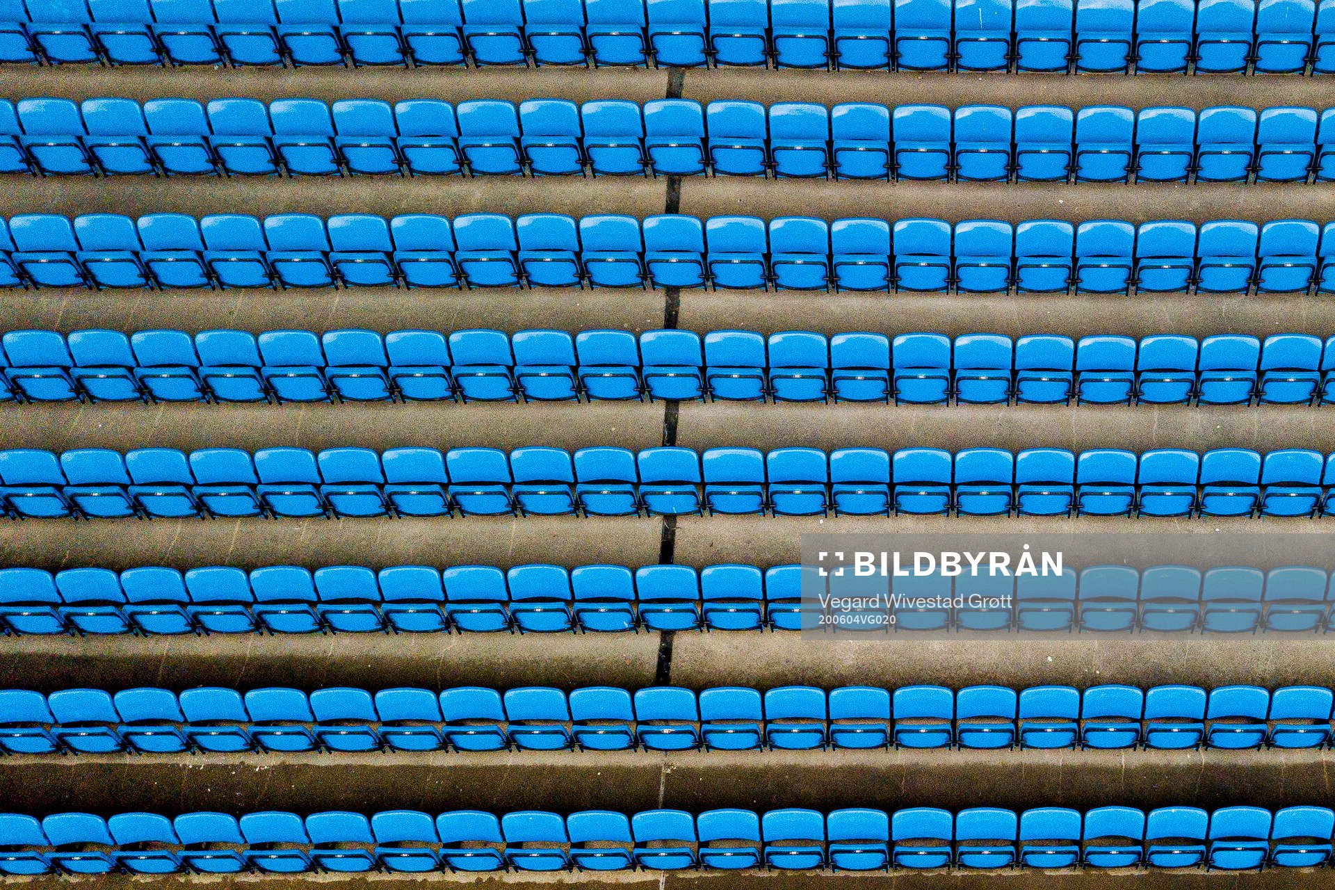 General view of empty seats at Ullevaal Stadion