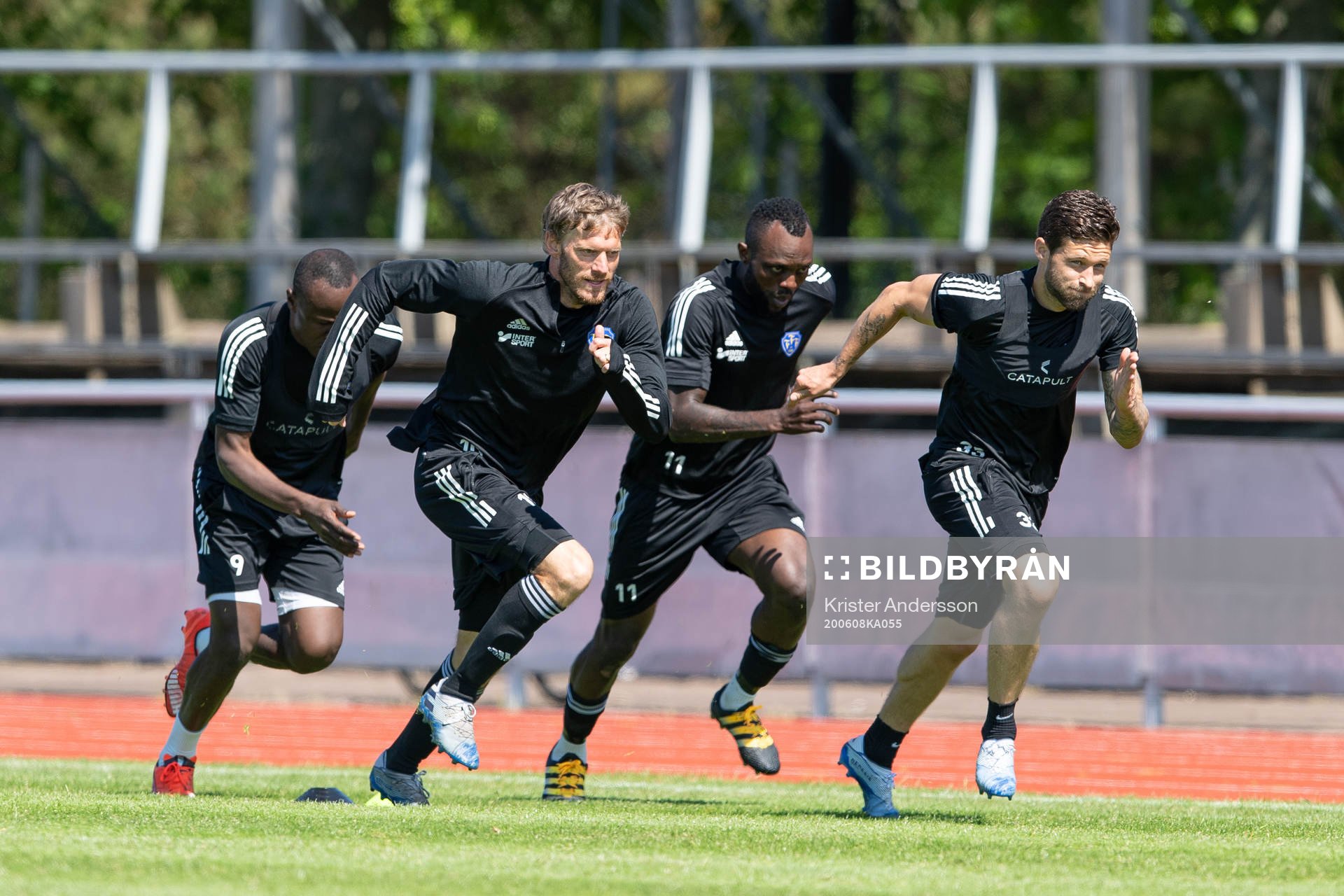 Karl Söderström, John Chibuike och Tibor Brink Joza