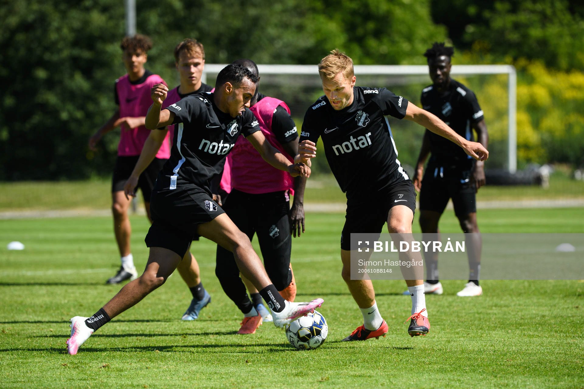 Bilal Hussein och Sebastian Larsson