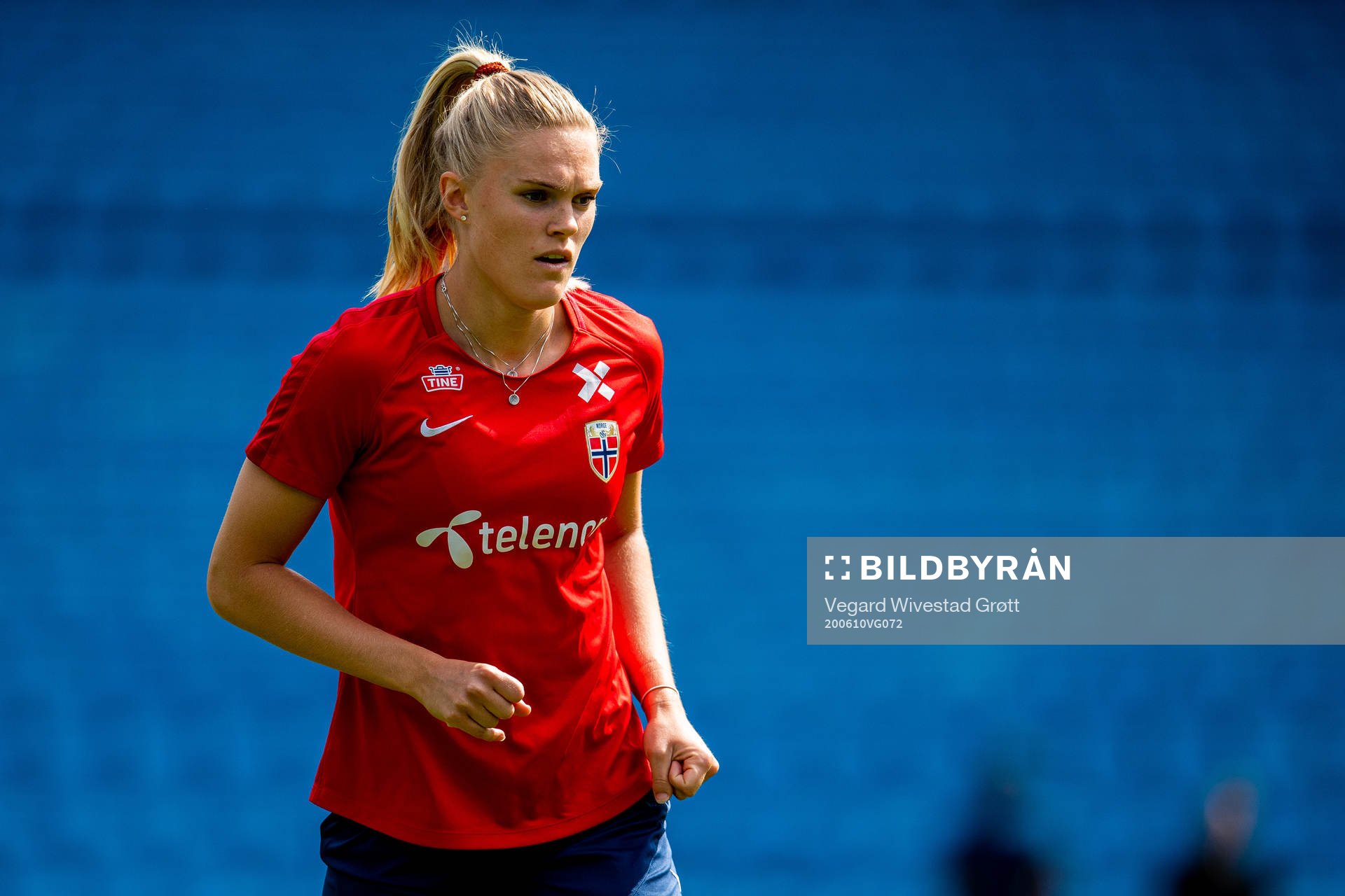 Kristine Leine of the Norwegian national football team
