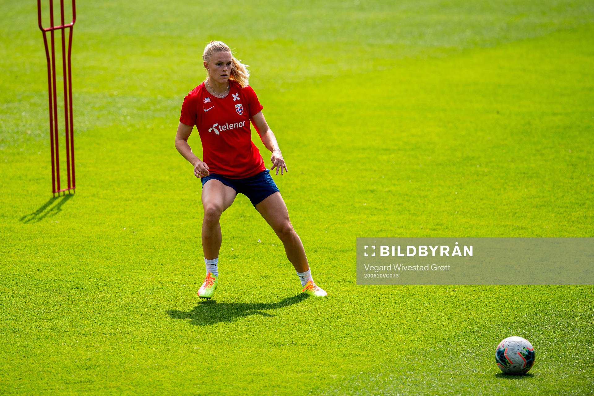 Kristine Leine of the Norwegian national football team