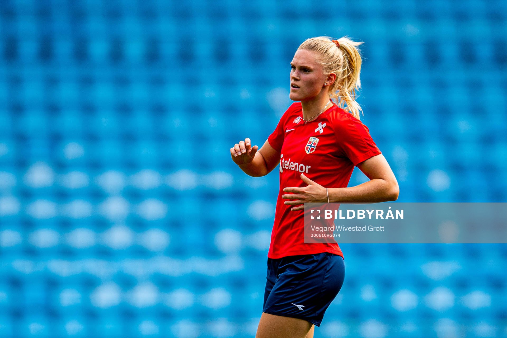 Kristine Leine of the Norwegian national football team