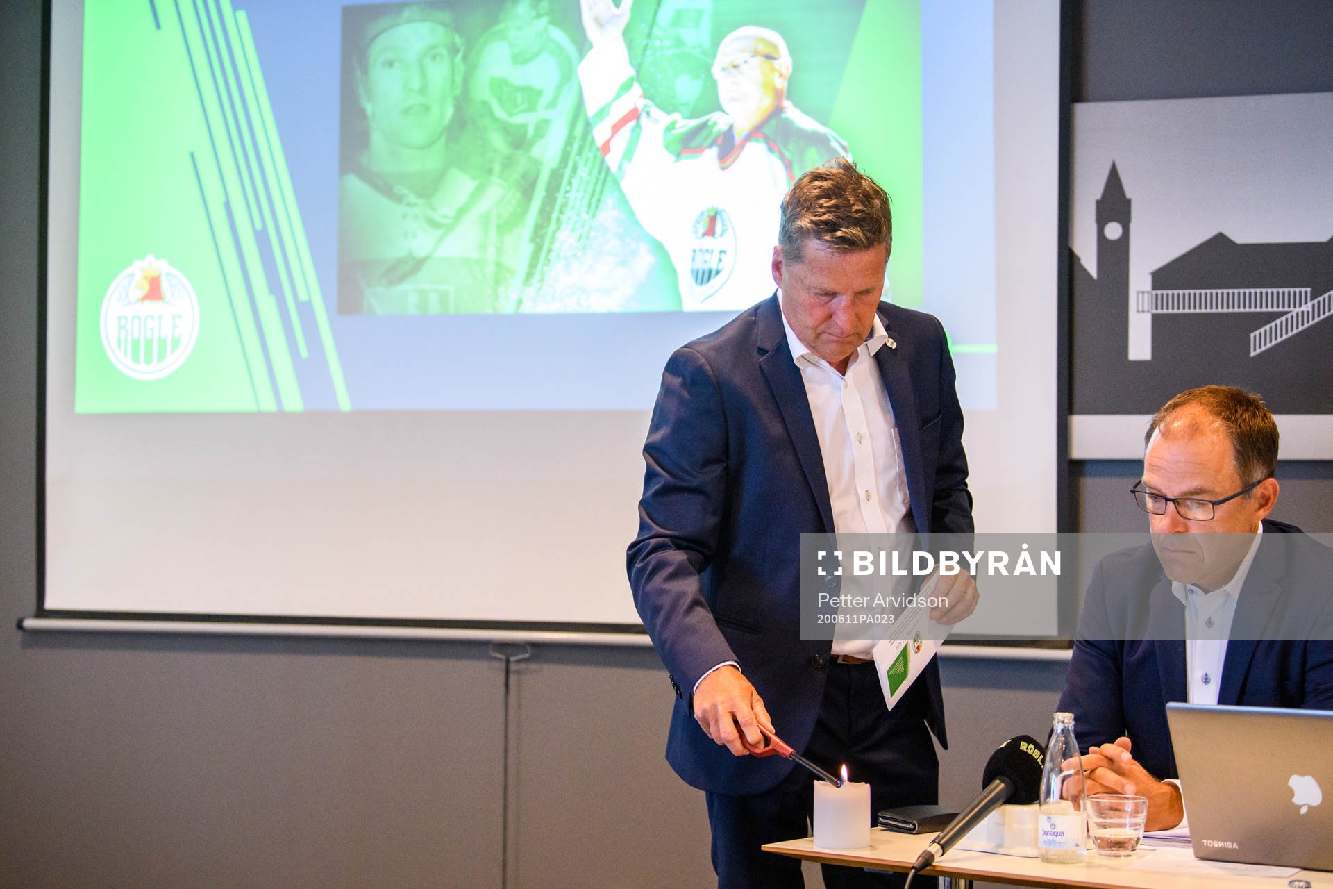 Rögles ordförande Håkan Eriksson och klubbdirektör