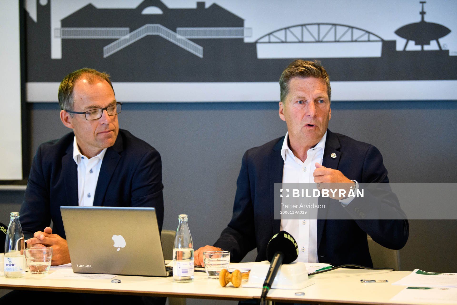 Rögles klubbdirektör Daniel Koch och ordförande Håkan