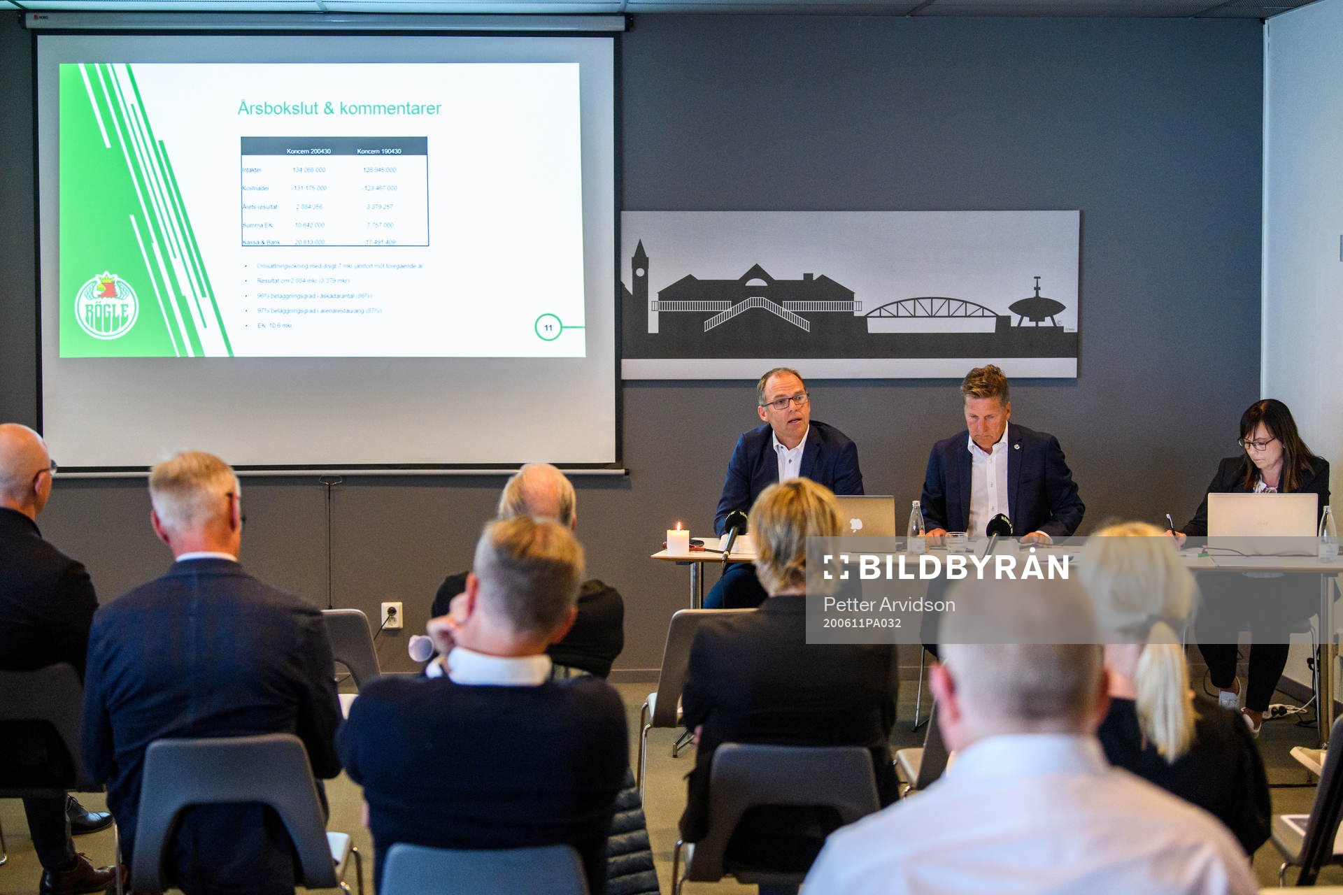 Rögles klubbdirektör Daniel Koch, ordförande Håkan