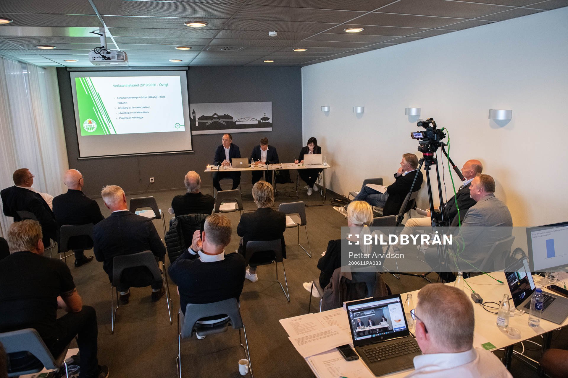 Rögles klubbdirektör Daniel Koch, ordförande Håkan