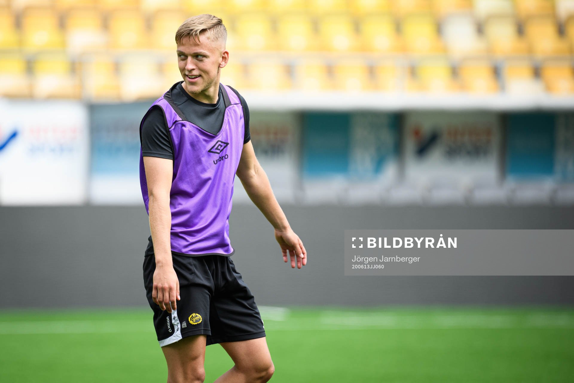 Jesper Karlsson under en träning med det Allsvenska fotbollslaget Elfsborg den 13 juni 2020 i Borås.