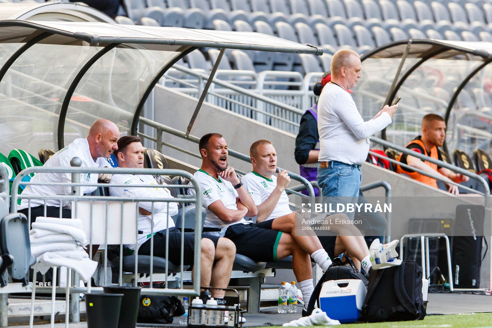 Hammarbys tränare Stefan Billborn och assisterande