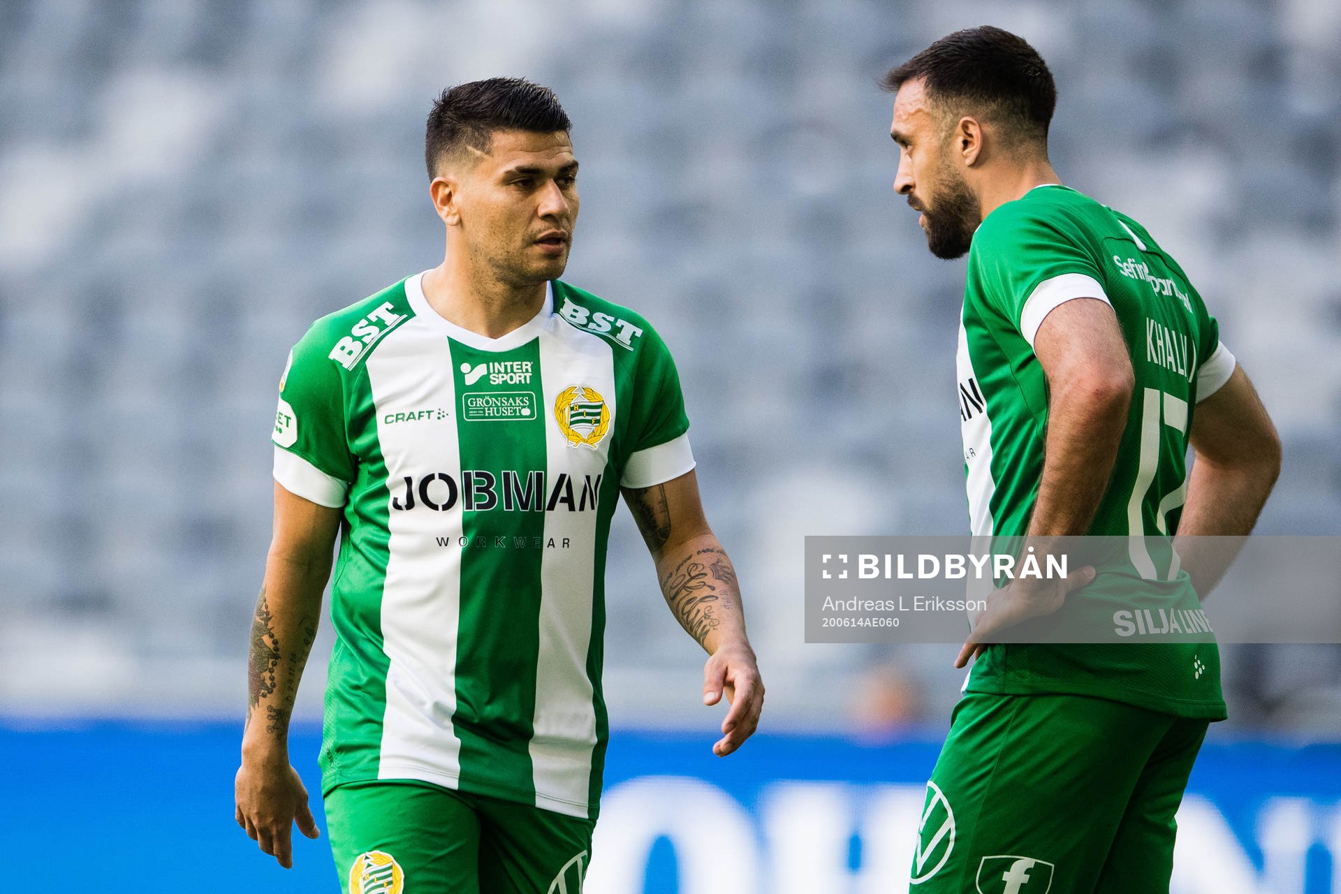 Hammarbys Paulinho och Abdul Khalili