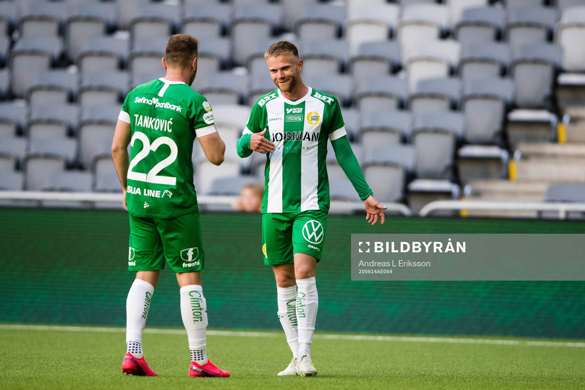 Hammarbys Muamer Tankovic jublar