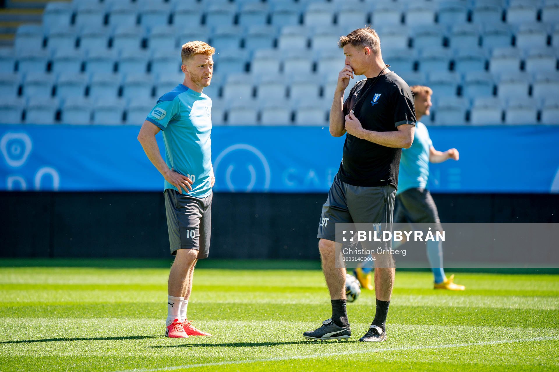 Anders Christiansen och tränare Jon Dahl Tomasson