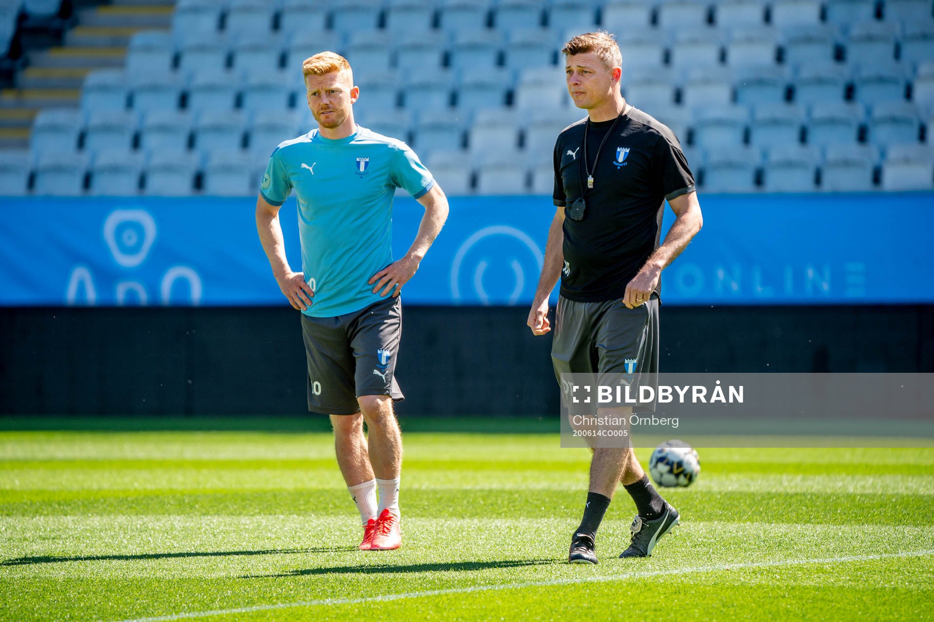 Anders Christiansen och tränare Jon Dahl Tomasson