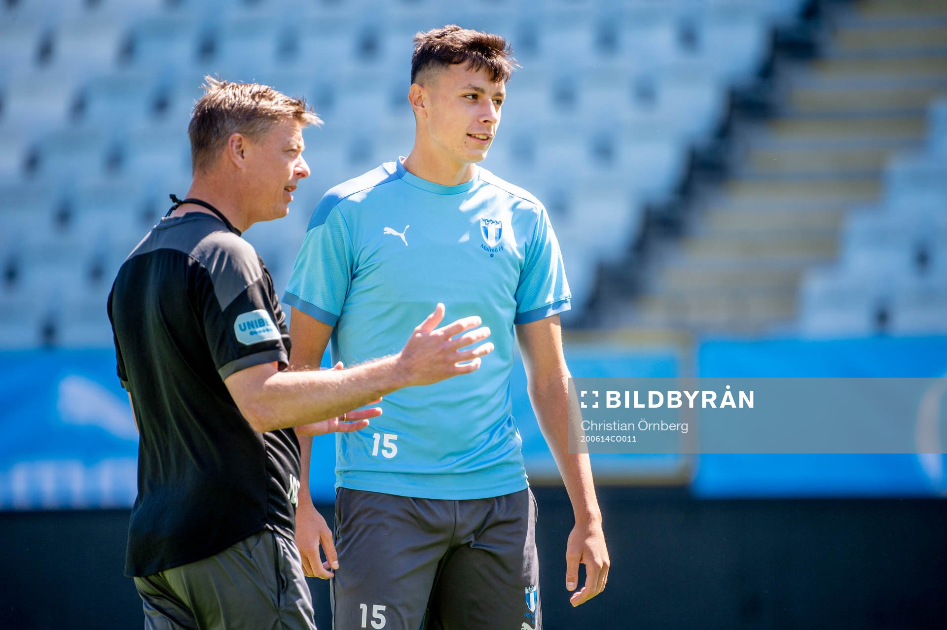 Tränare Jon Dahl Tomasson och Anel Ahmedhodzic