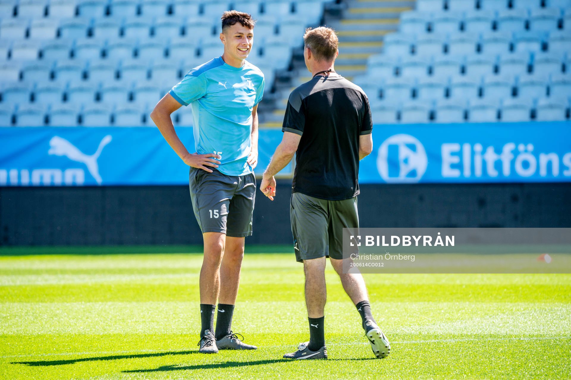 Anel Ahmedhodzic och tränare Jon Dahl Tomasson