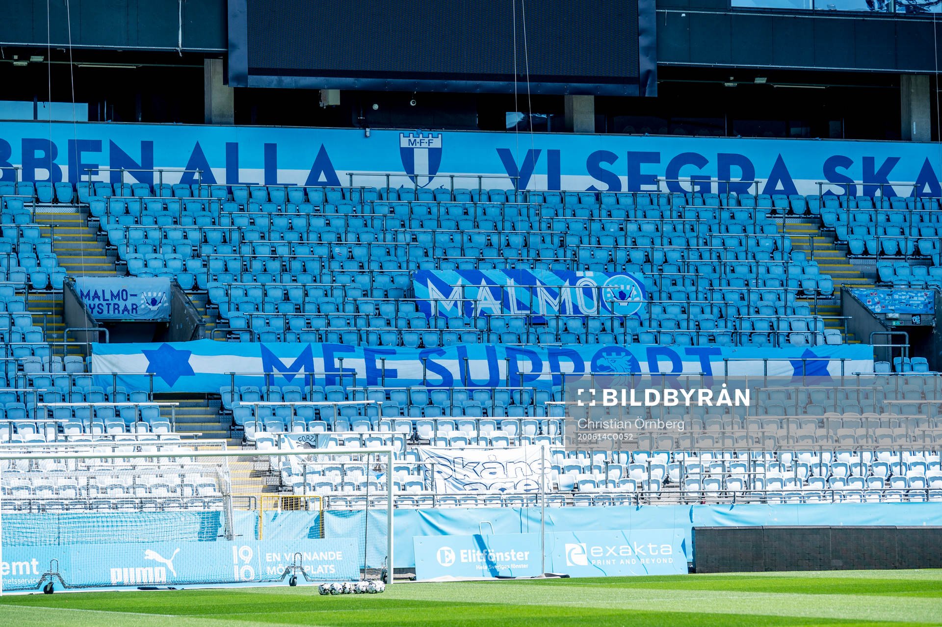 Ståplatsläktaren på Eleda Stadion