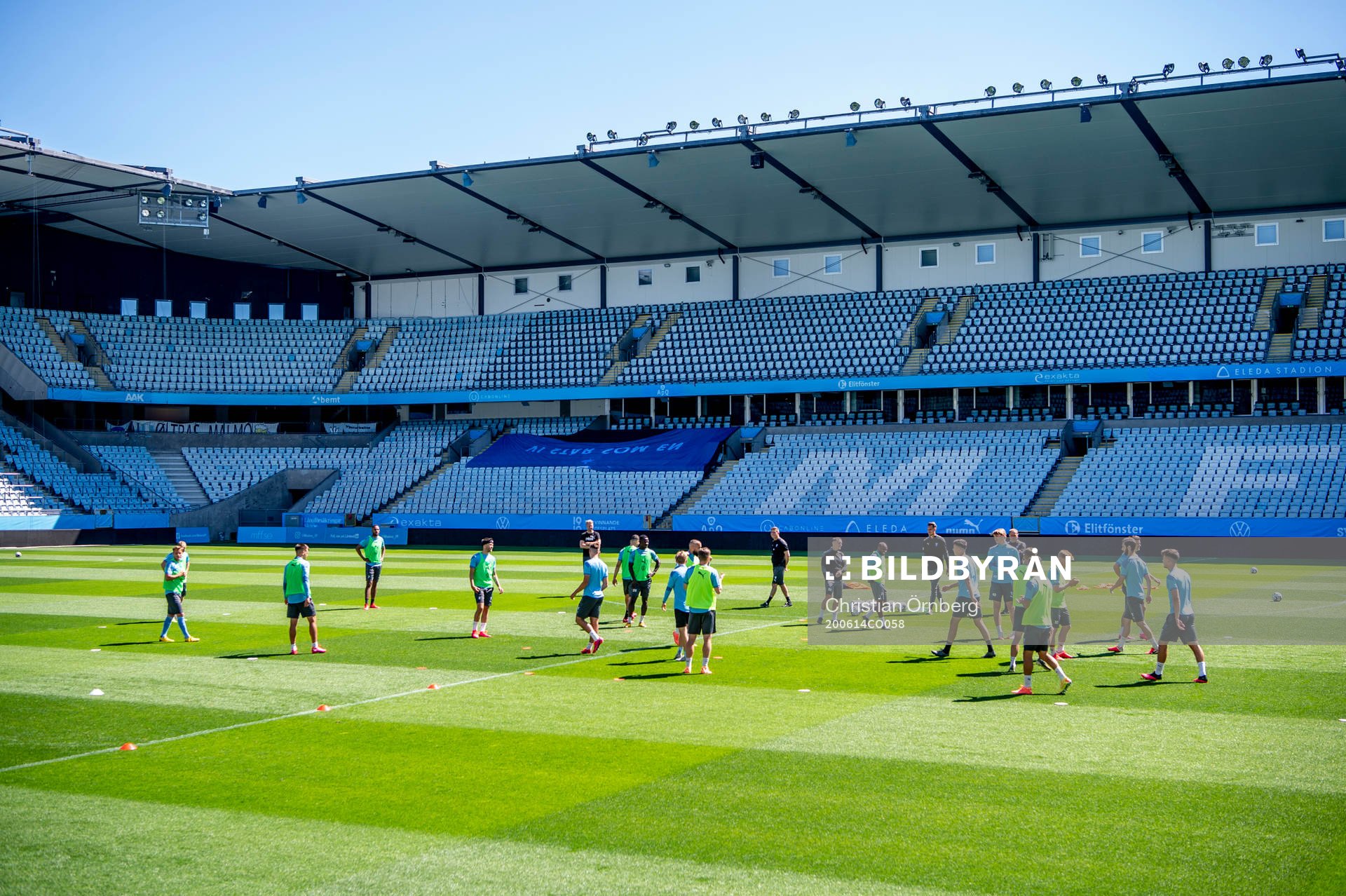 Spelarna på Eleda Stadion