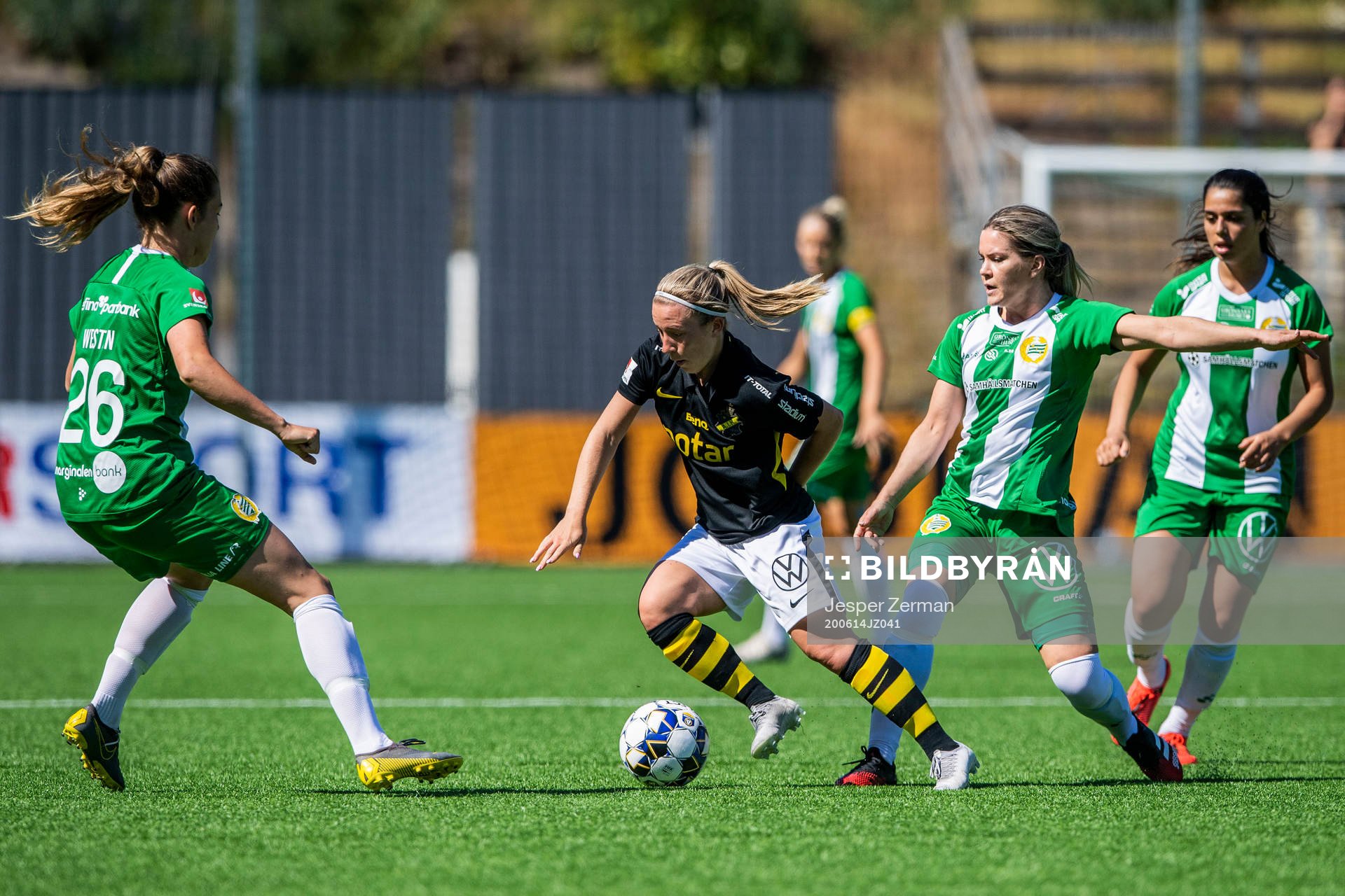 s Clara Härdling och Hammarbys Hanna Folkesson