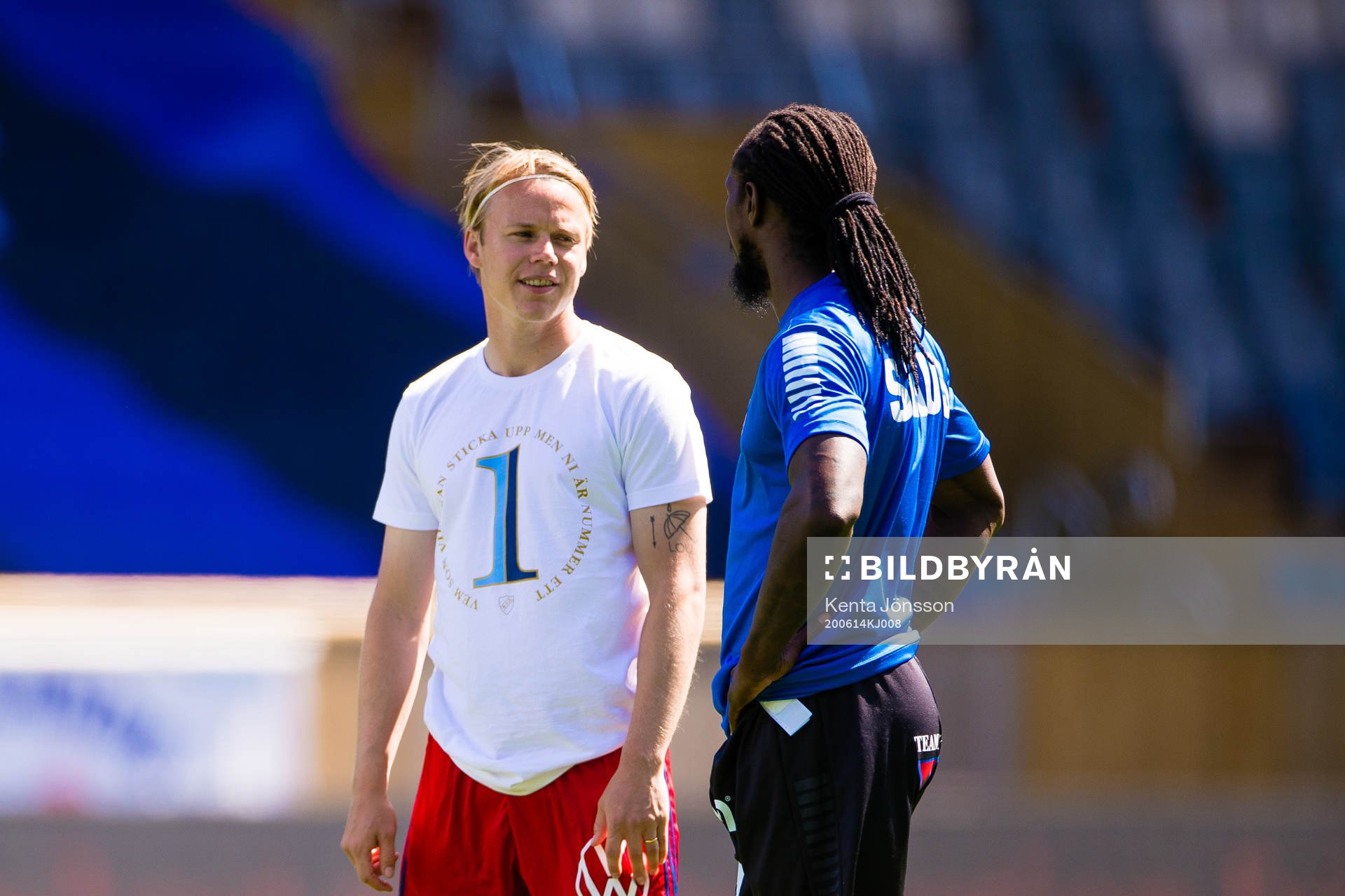 Djurgårdens Elliot Käck och Sirius Sirius Kebba Ceesay