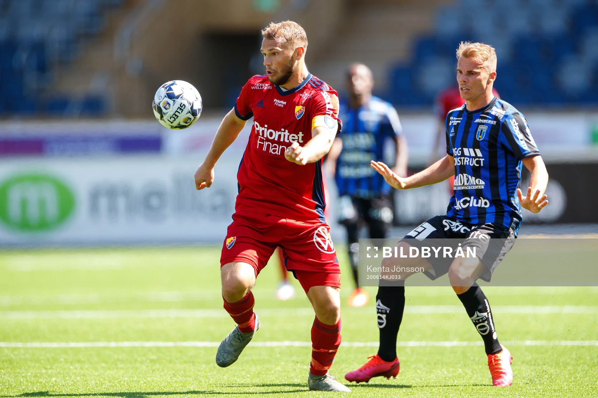 Djurgårdens Jesper Karlström och Sirius Elias Andersson