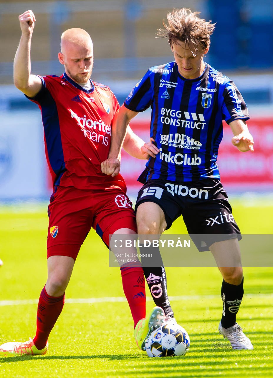 Djurgårdens Kalle Holmberg och Sirius Hjalmar Ekdal