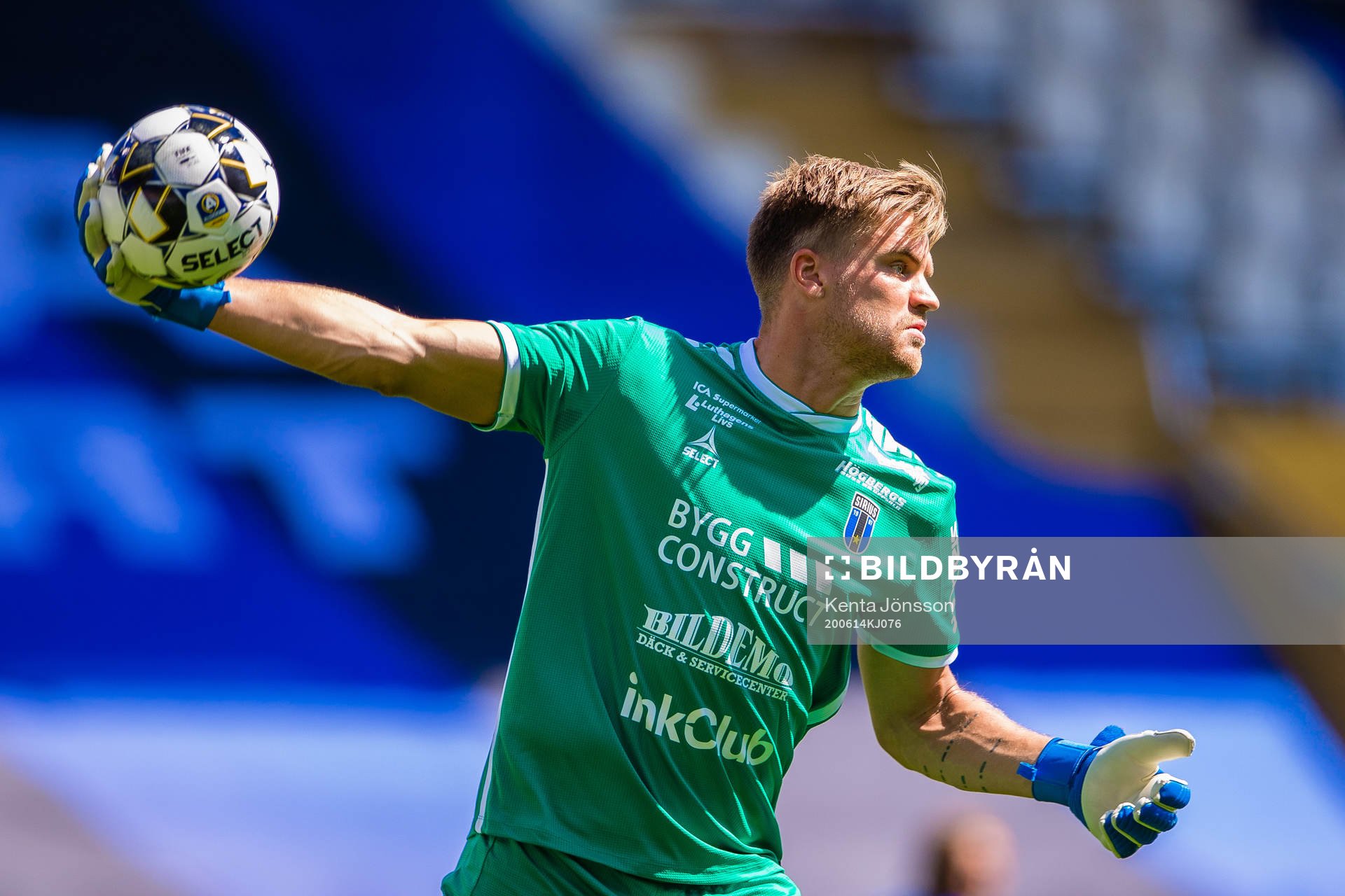Sirius målvakt Lukas Jonsson