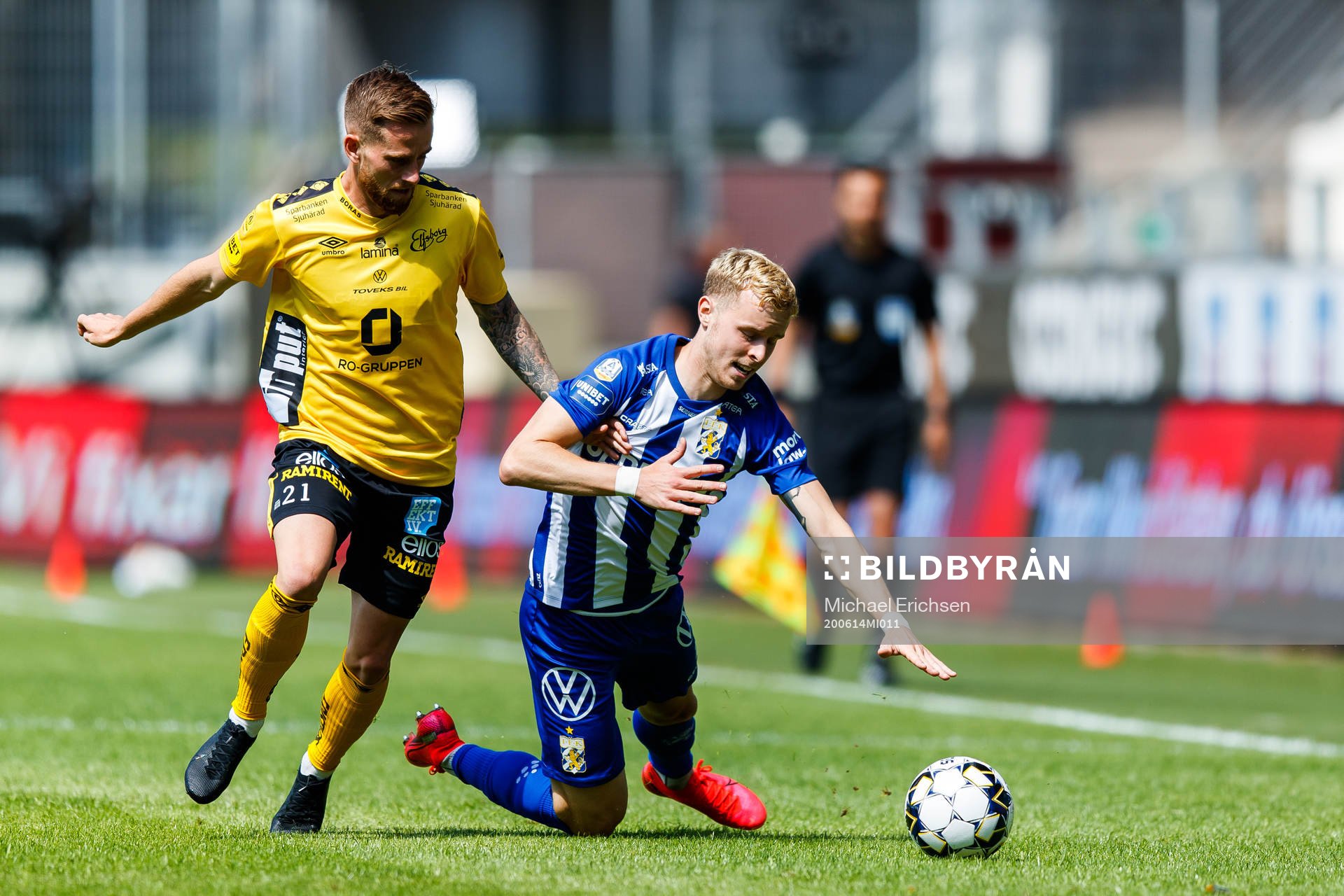 Elfsborgs Rasmus Alm och IFK Göteborgs Victor Wernersson