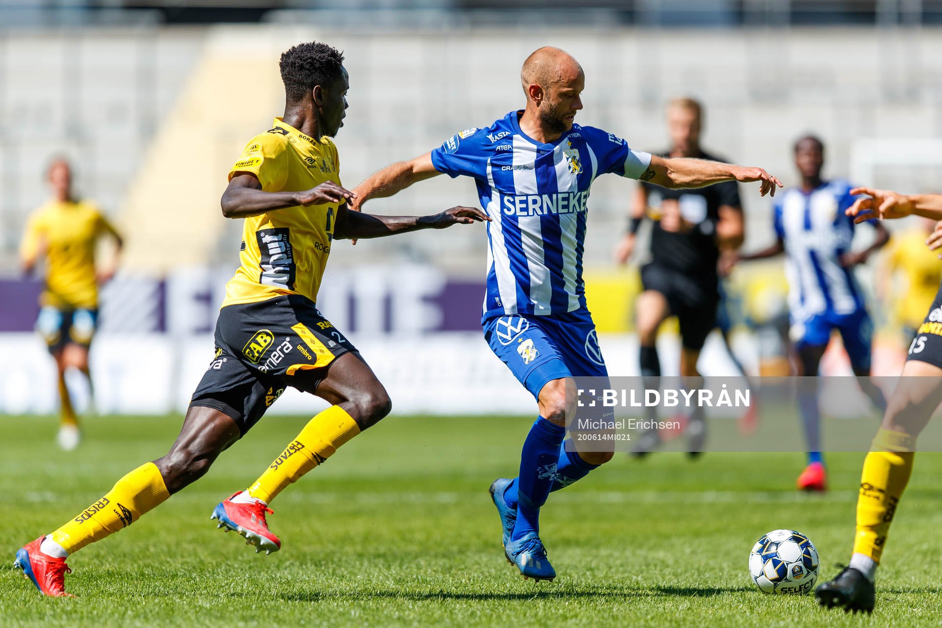 Elfsborgs Joseph Okumu och IFK Göteborgs Robin Söder