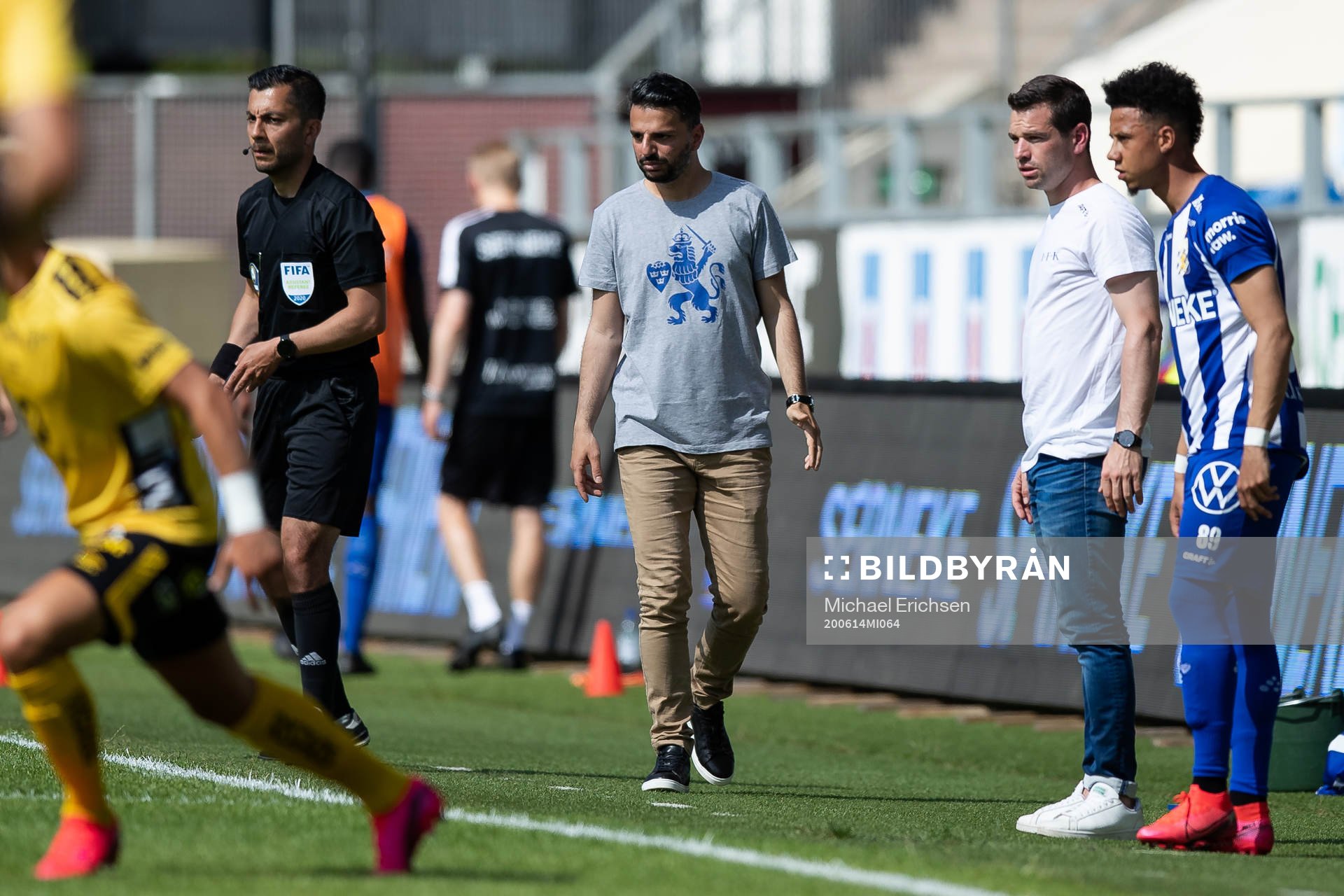 IFK Göteborgs tränare Poya Asbaghi och assisterande