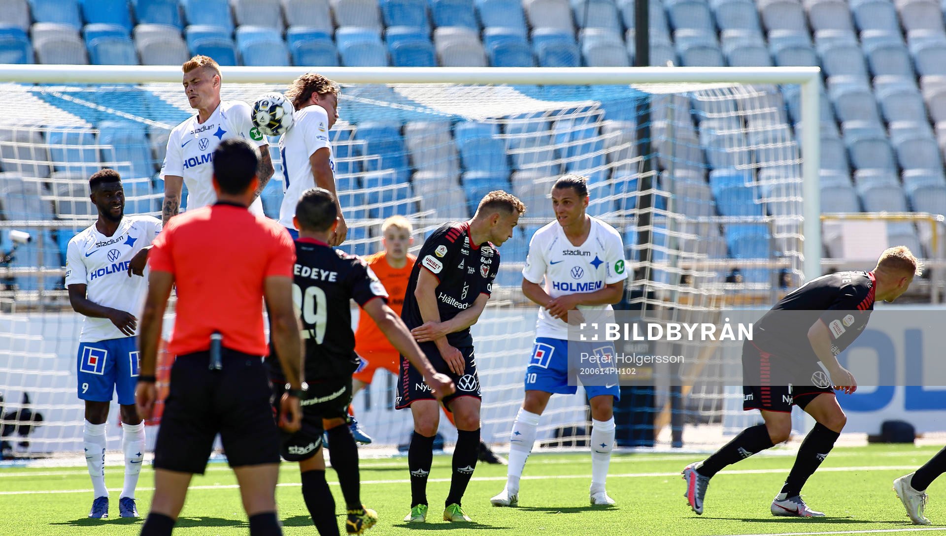 Mål 1-1 då frisparken slagen av Kalmars Romario Pereira