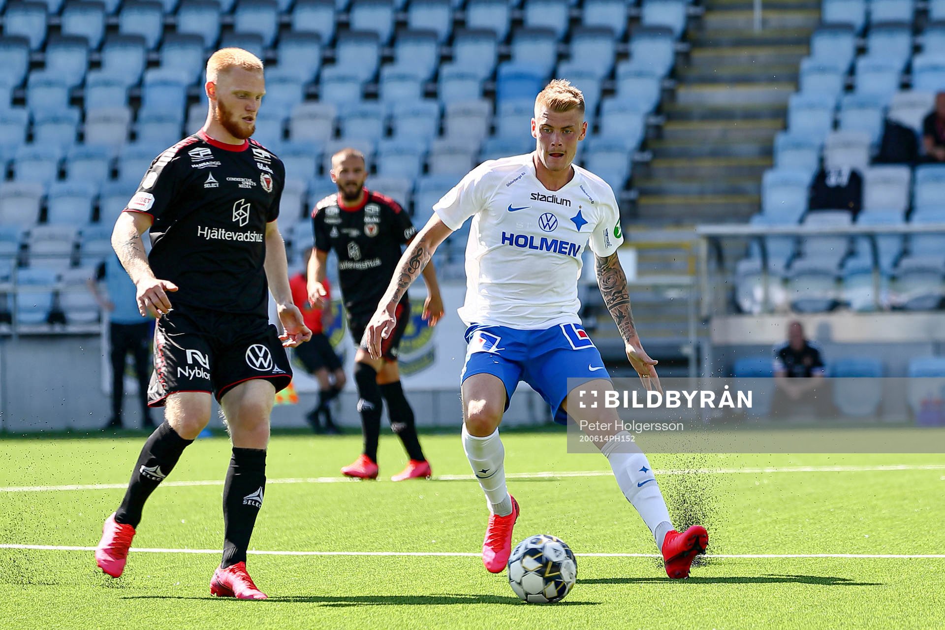Kalmars Nils Fröling och IFK Norrköpings Eric Smith