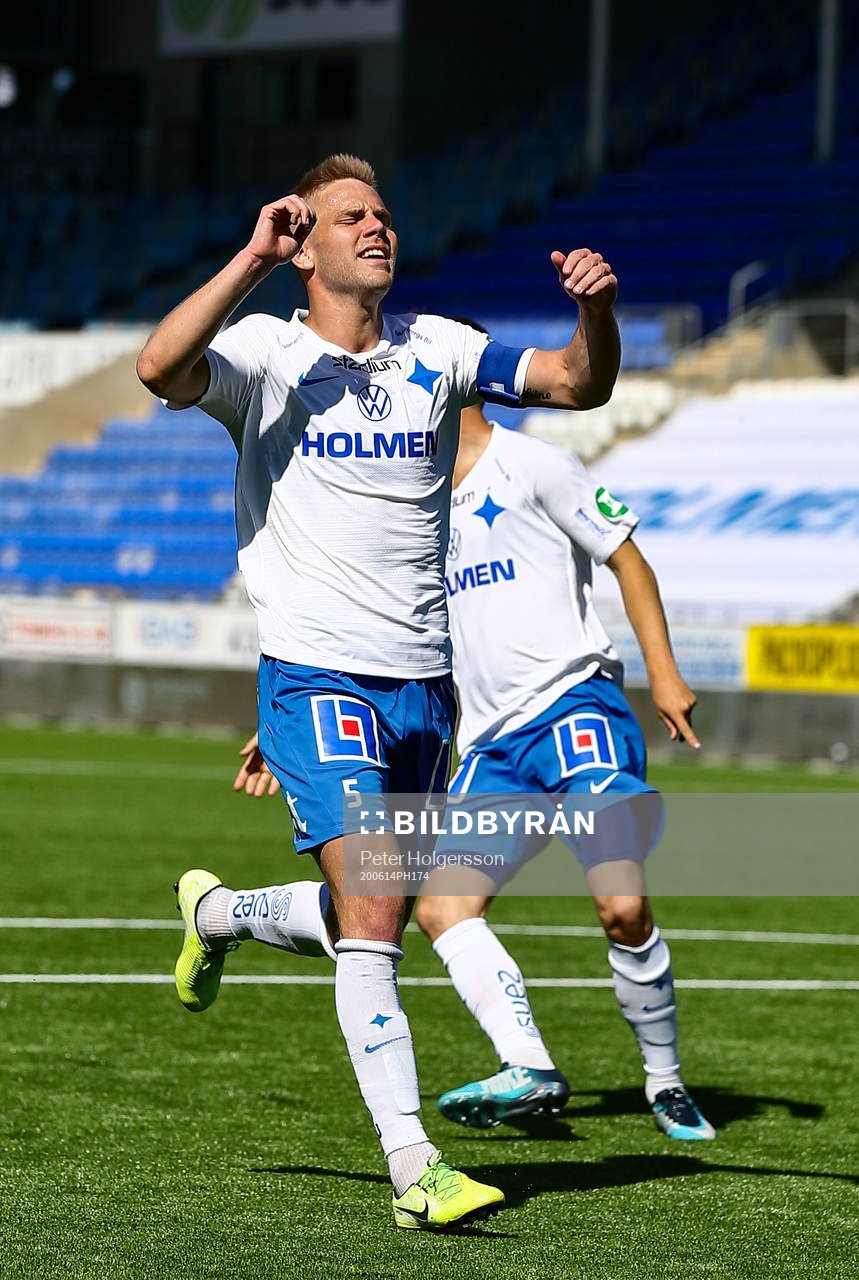 IFK Norrköpings Christoffer Nyman jublar