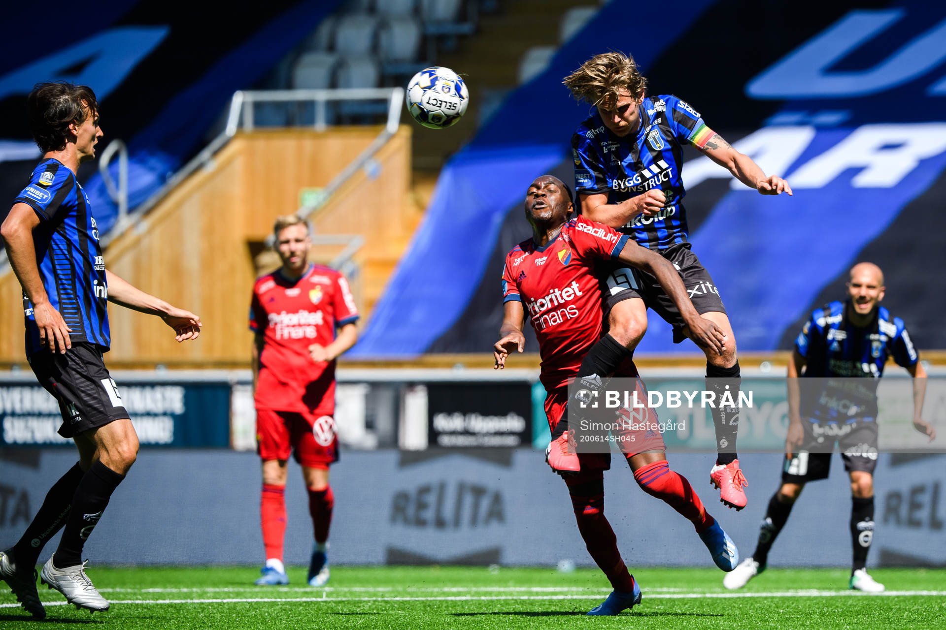 Djurgårdens Edward Chilufya och Sirius Tim Björkström